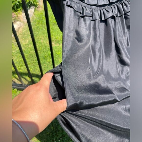 Susana Monaco Silk Ruffle Tunic Blouse - Picture 7 of 9